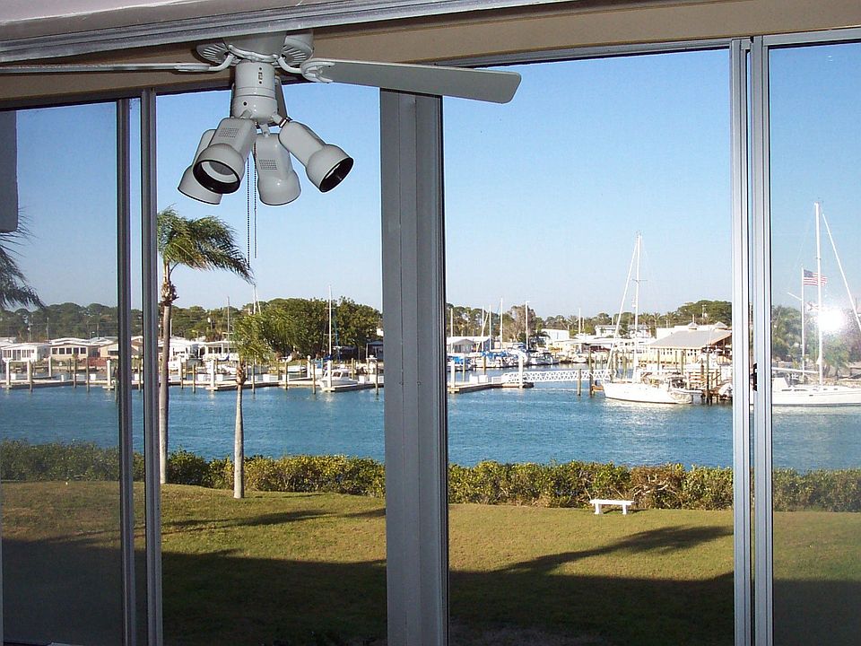 View from Living room and enclosed porch