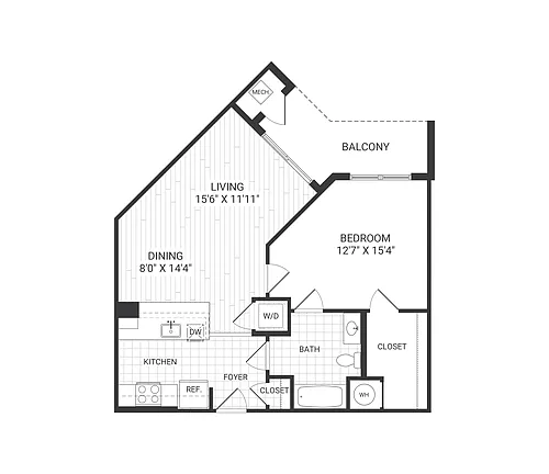 Floor plan Meridian - A3