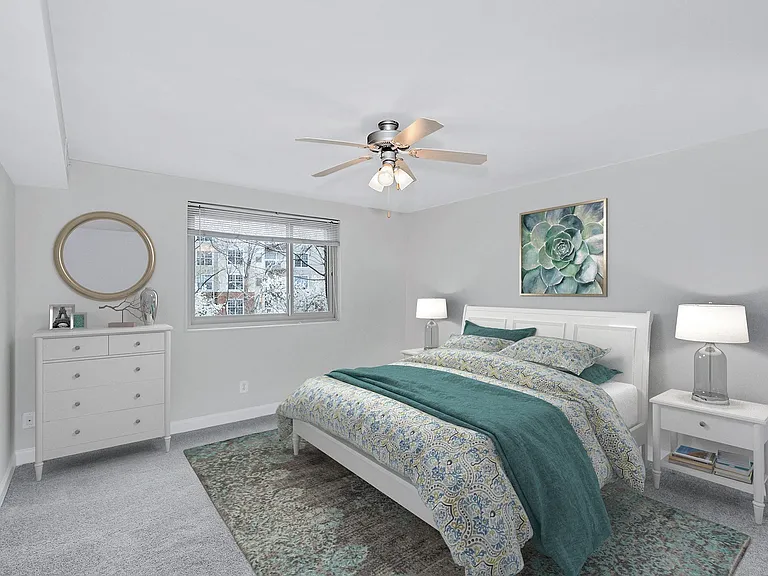 Well-lit and laid out bedrooms
