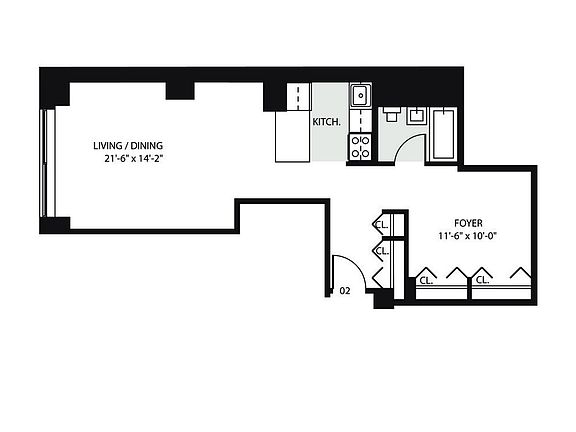 2nd image of 45 Wall St APT 2202