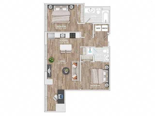 Floor plan B1B