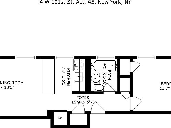 2nd image of 4 W 101st St APT 45