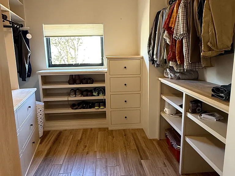 Master walk-in closet - lots of storage!