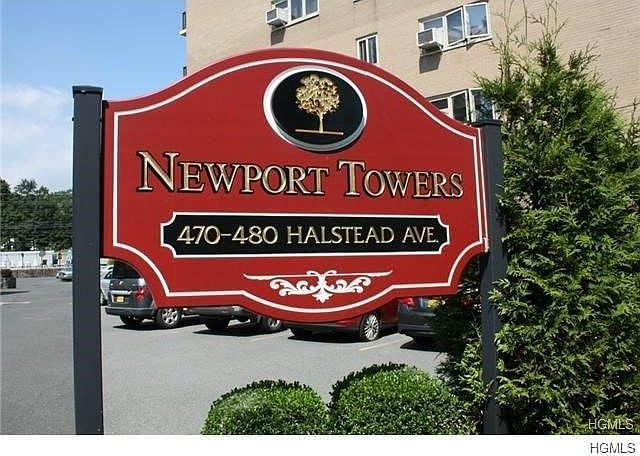 Entrance to Newport Towers Complex