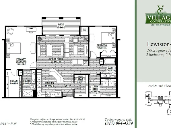 Lewiston-2 Plan, Village Cooperative of Westfield (Active Adults 62+)