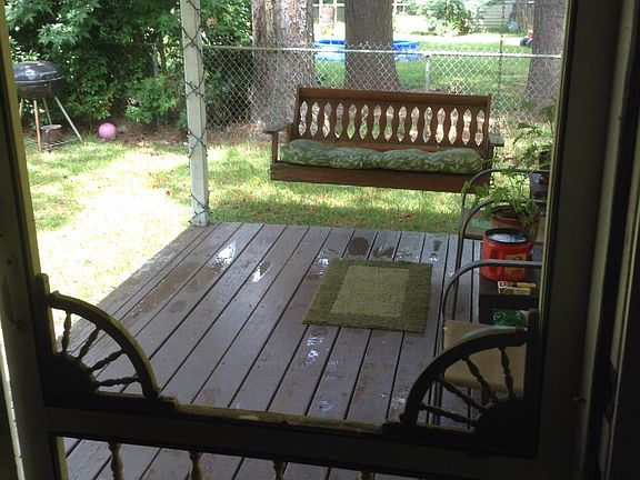 Screened in back porch
