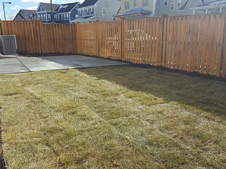 private backyard