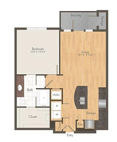 Floor plan 1B