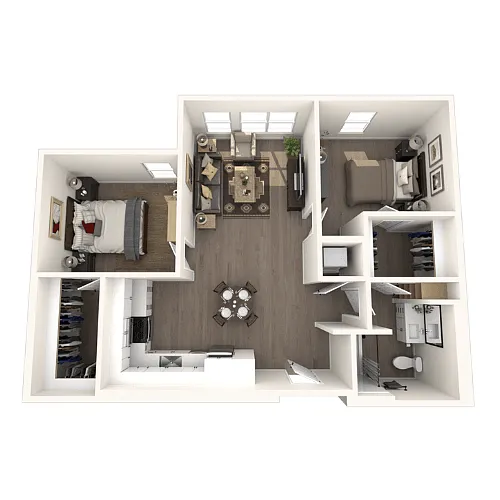 Floor plan 2 Bedroom