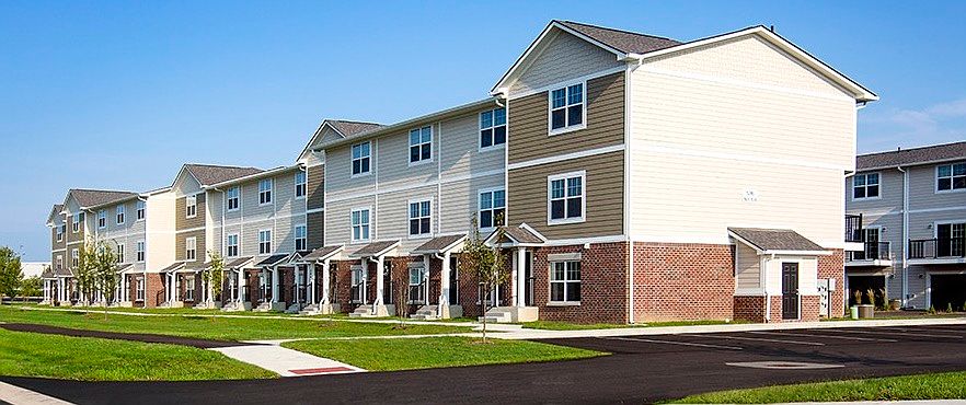 Townhomes are three levels of luxury