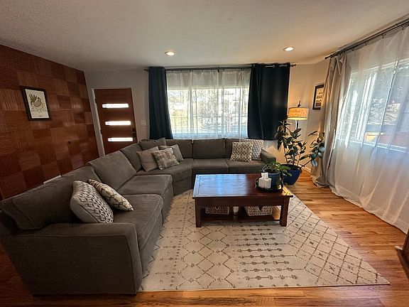 one of two living spaces