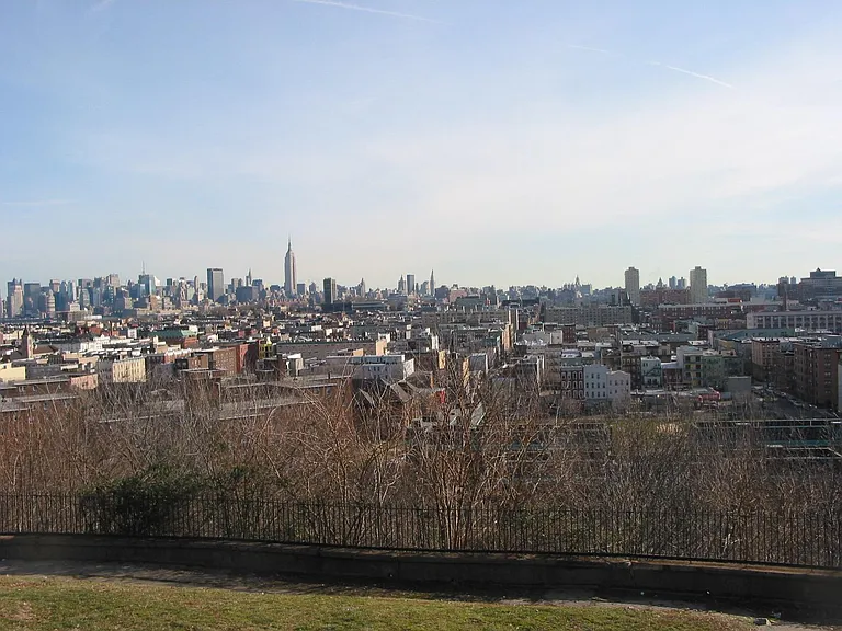 View from the park next door, which has Farmer's Markets on Sundays from May onward to October / November.