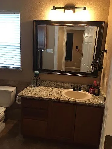 Second bathroom with bathtub