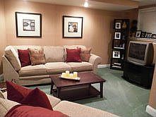 cozy finnished basement