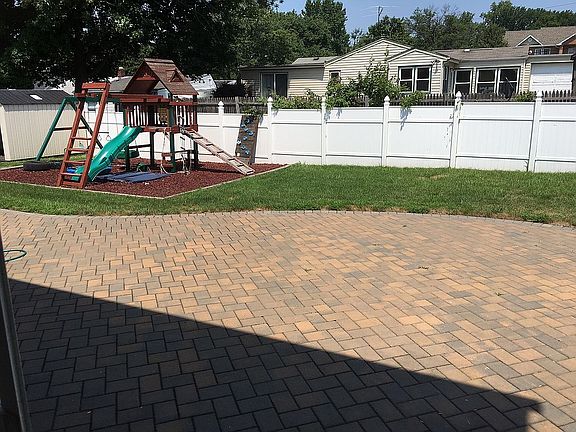 Backyard with play ground 