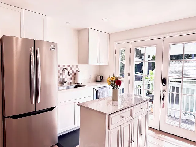 Bright spacious kitchen with brand new appliances.