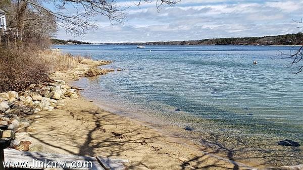 Private beach.