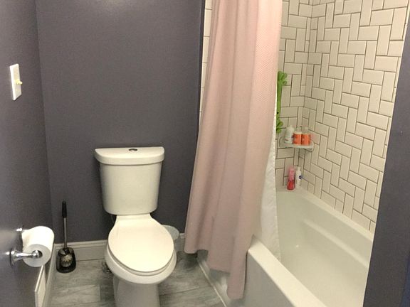 Renovated upstairs bathroom.