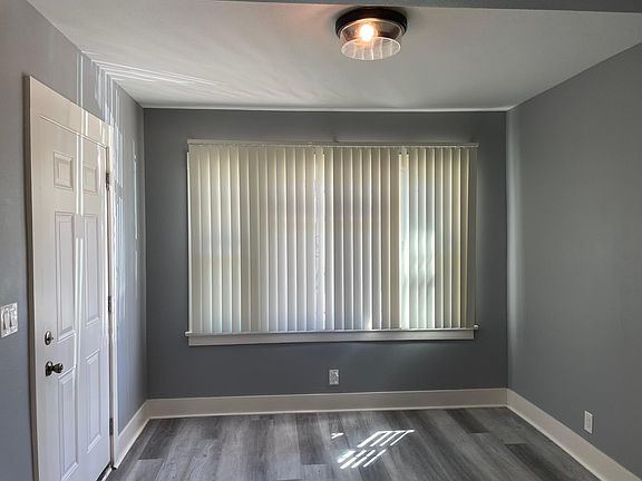 front door & living room