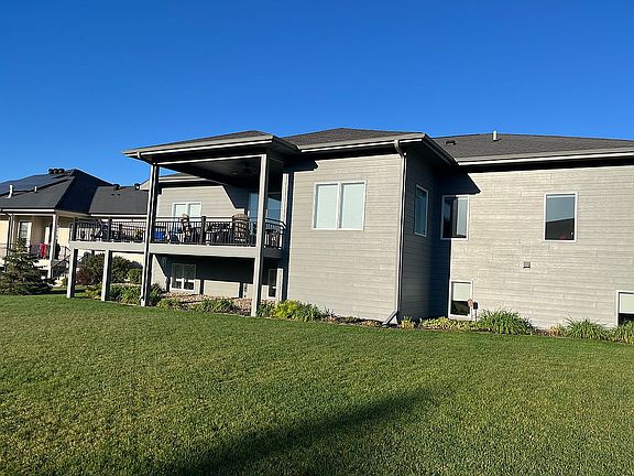 Back yard w/large deck