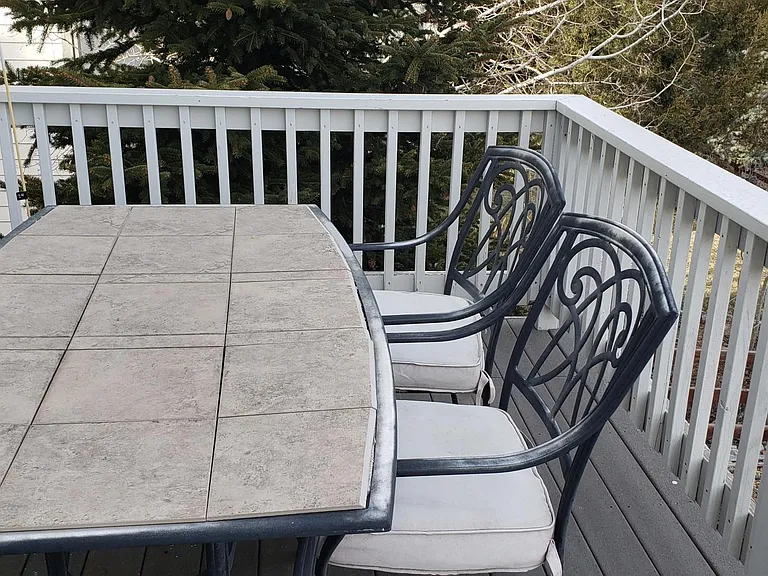 Deck with furniture
