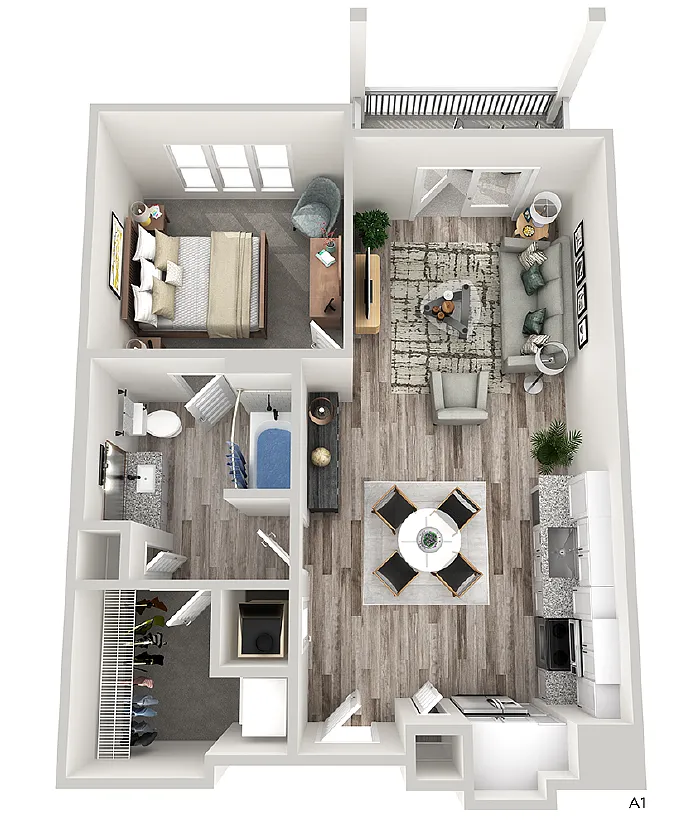 Floor plan A1B