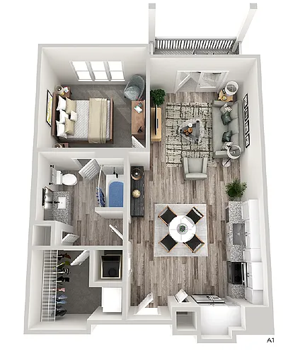 Floor plan A1B