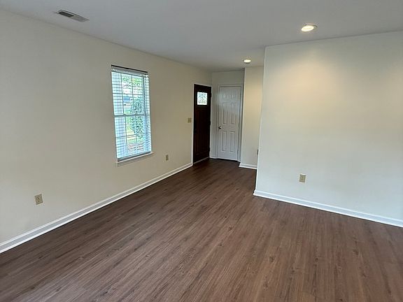 Foyer and spacious living room