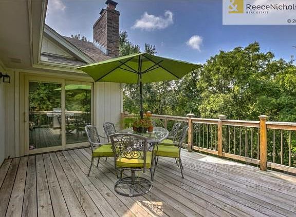 Large deck off main level. Does have stairs leading to lower pat