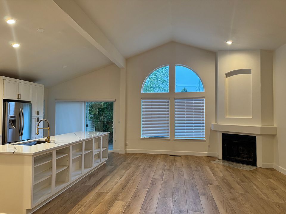 Open living off of kitchen