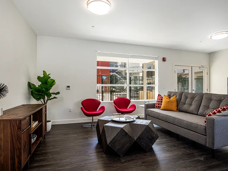 The Harrington furnished living room