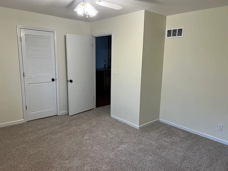 Large master bedroom with walk in closet