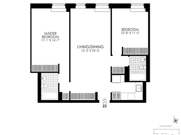 2nd image of 410 W 53rd St APT 722