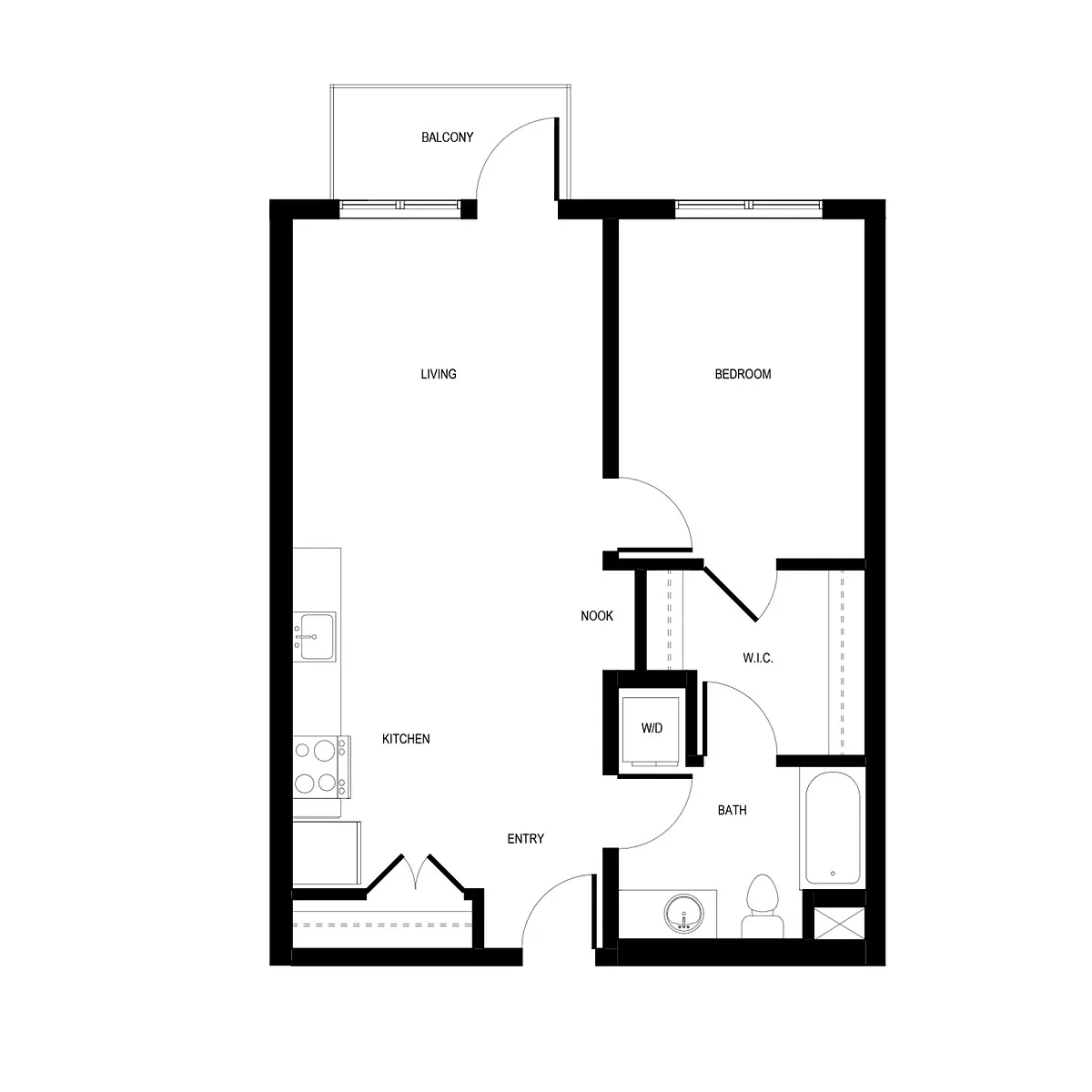 Floor plan 1X1 - C10