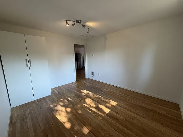 Bedroom with large closet storage