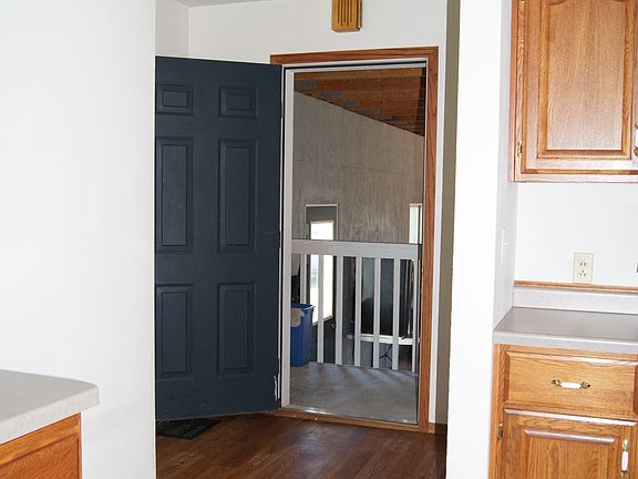 From kitchen;leads to garage