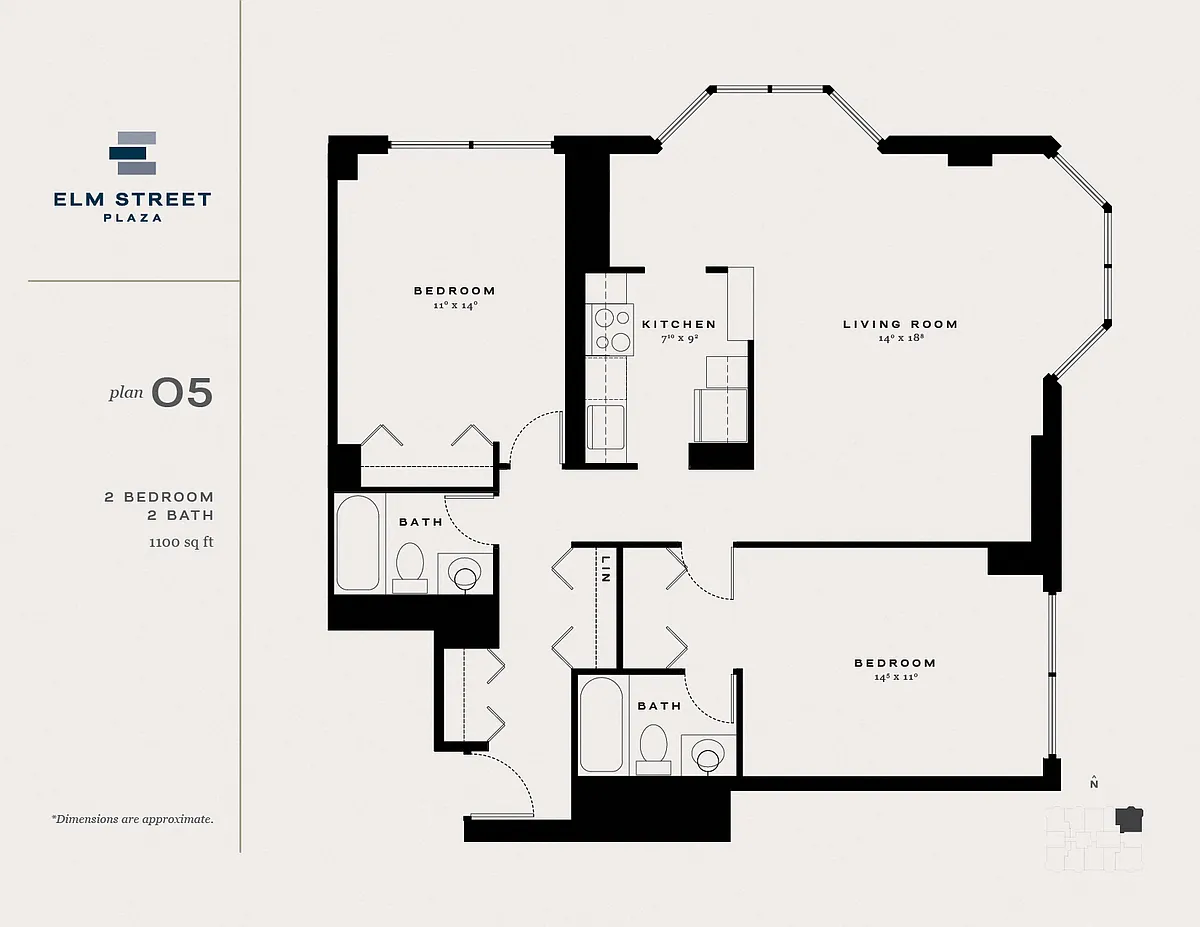 Floor plan Two Bedroom