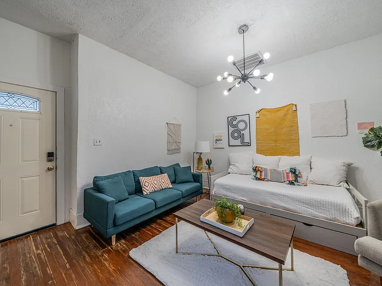 Bright and welcoming entrance with plenty of seating.