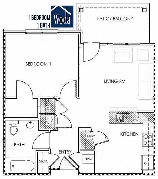 Floor plan 1 Bedroom