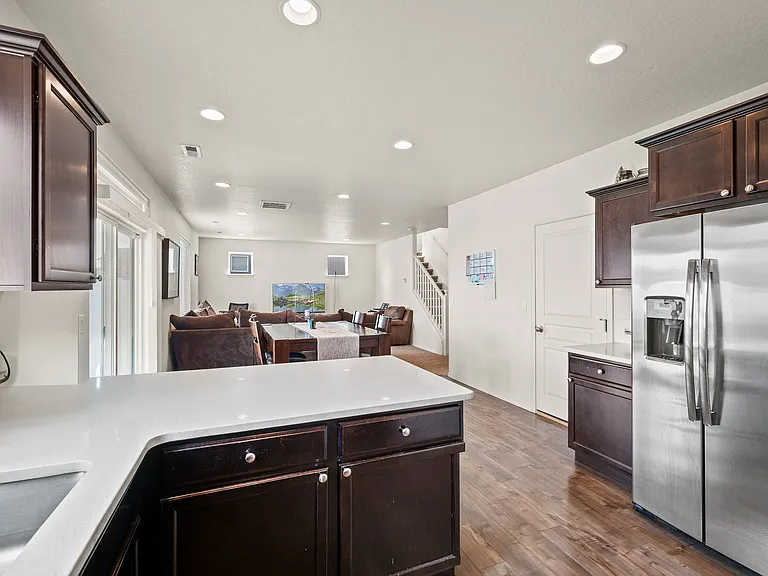Kitchen, Dining, Living