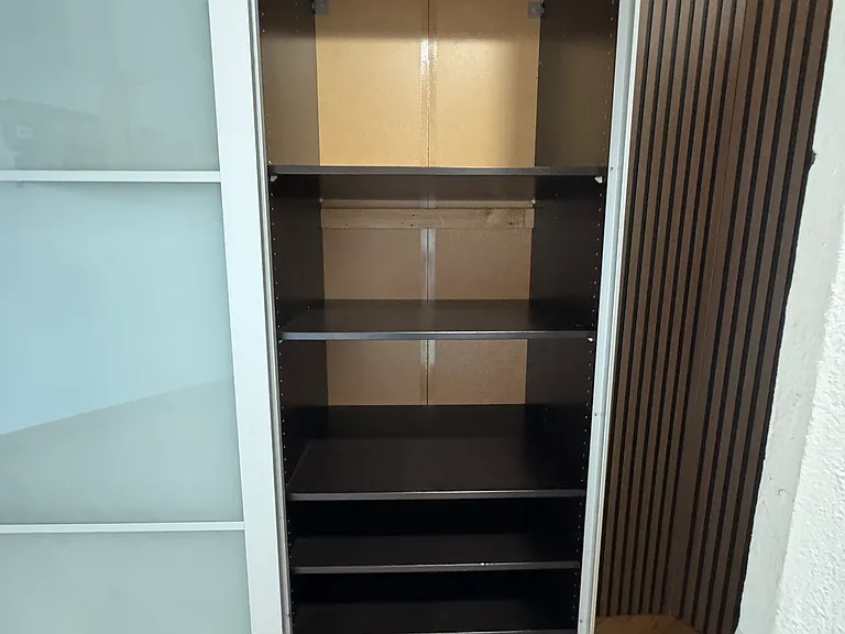Shelves for storage or additional hanging space