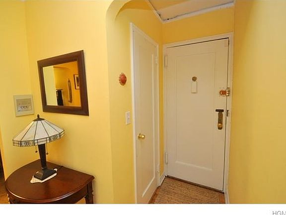 Entry foyer with coat closet.