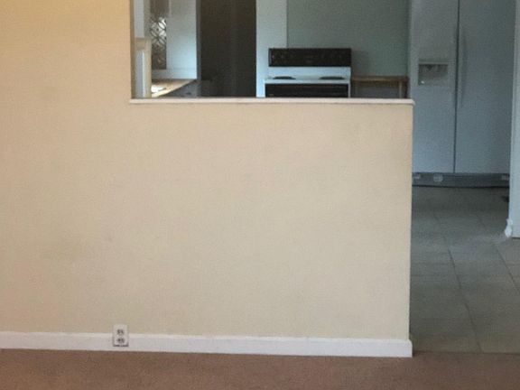 View from eating area to kitchen