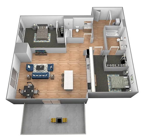 Floor plan Kettle River