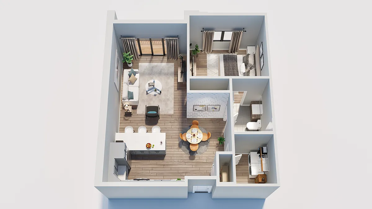 Floor plan 1 Bedroom