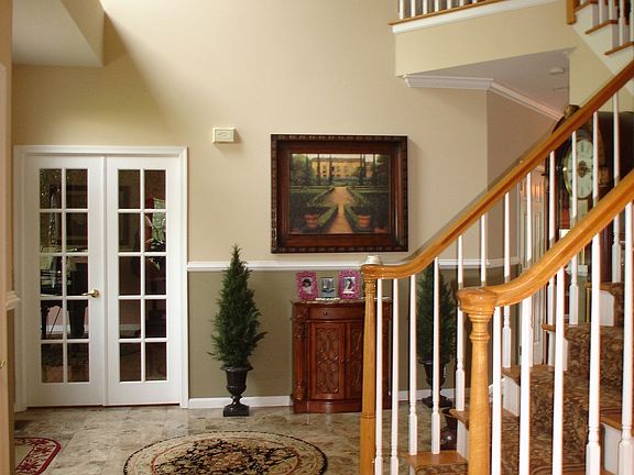 Two Story Entry Foyer - with Marble Floors 