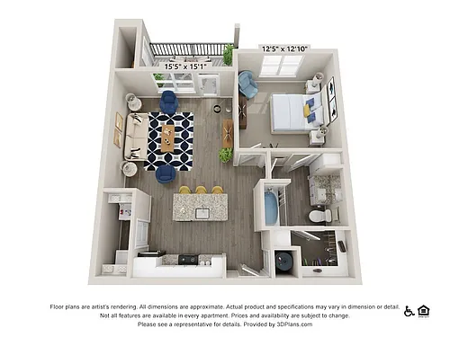 Floor plan A2A- 1/1