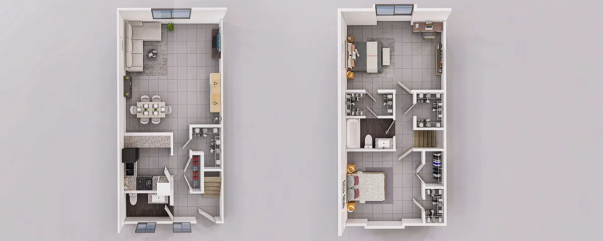Floor plan 2X1.5-TB