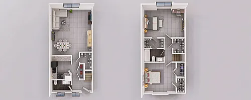 Floor plan 2X1.5-TB