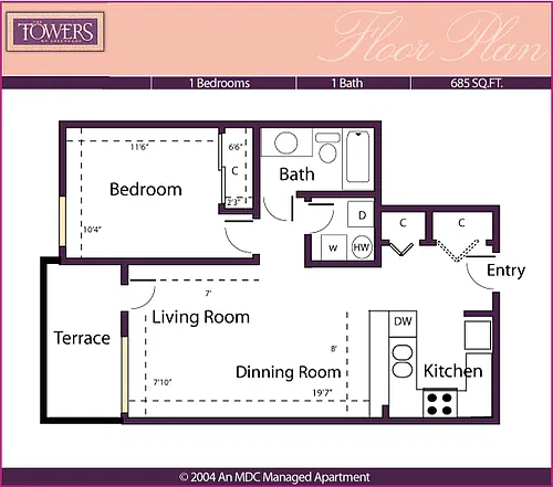 Floor plan 305A